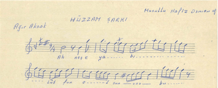 May Your Joy and Blessings Be Upon This Sunny Side of Ours-Hüzzam Şarkı-Osman Dede Efendi (Musullu Hafız)