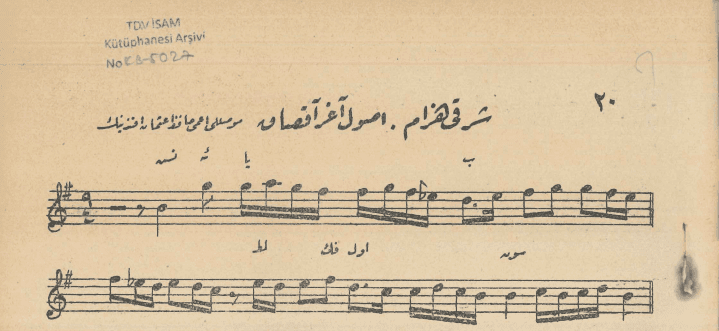 Hüzzam Şarkı by Osman Dede Efendi (Musullu Hafız)