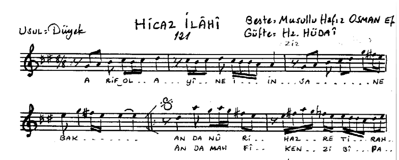 Hicaz İlahî attributed to Musullu Hafız Osman 